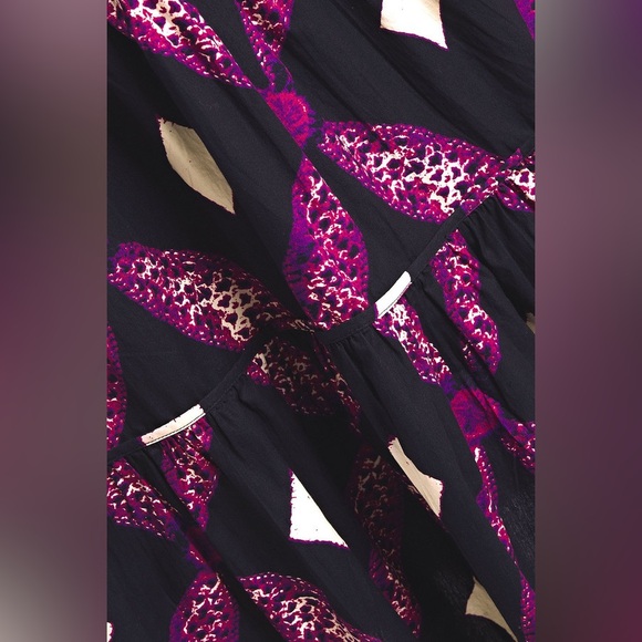 Ulla Johnson Nora Tiered Quilted Printed Cotton-poplin Dress, Sz 8 - Picture 11 of 11